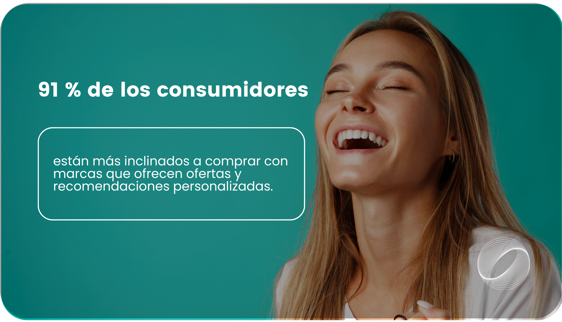 91 % de los consumidores están más inclinados a comprar con marcas que ofrecen ofertas y recomendaciones personalizadas