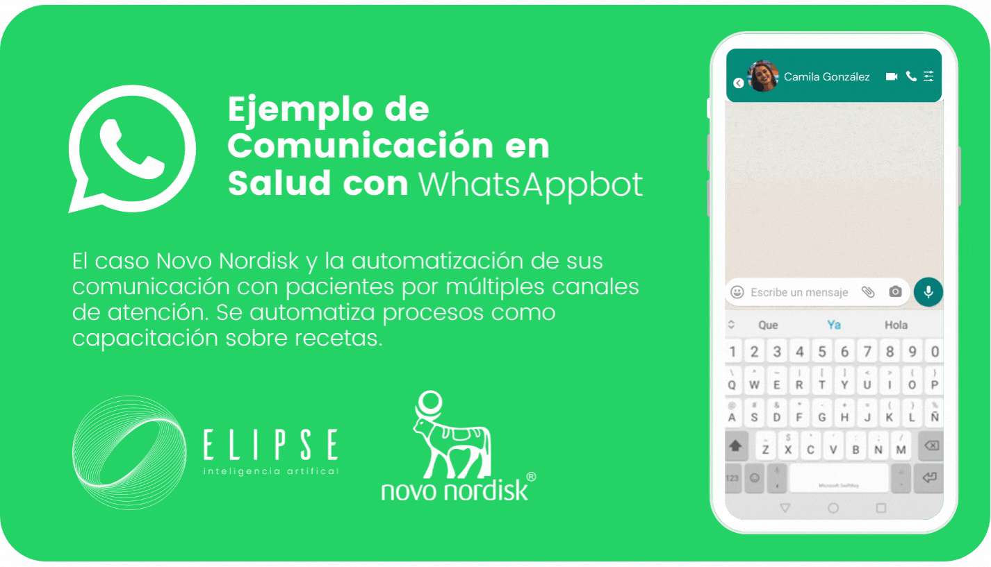 Ejemplo de Comunicación en Salud con WhatsAppbot