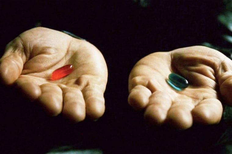 Matrix elección. Píldora roja o azul